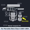 For Mercedes Benz A Class -2024 Car Center Console Dashboard Navigation TPU Anti-scratch Protector Interior Film Sticker