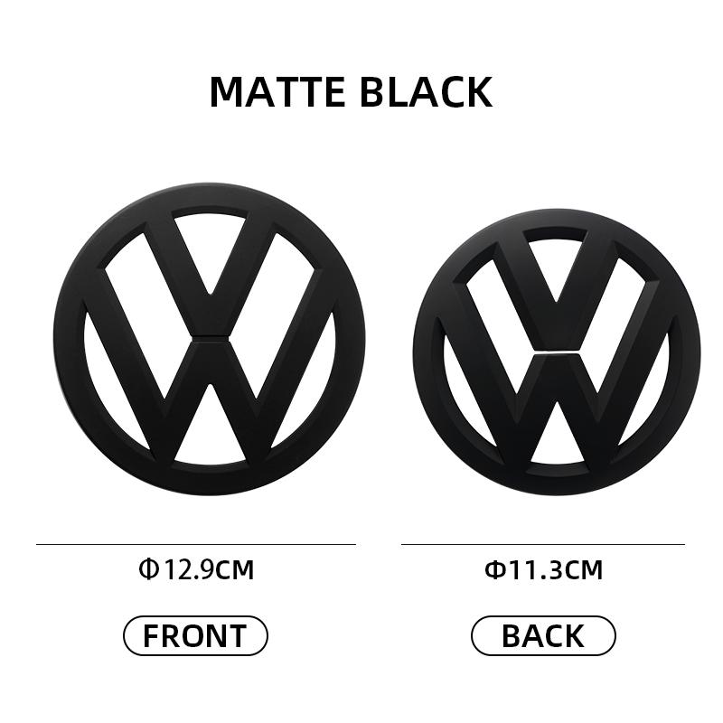 For VW VOLKSWAGEN New 2Pcs Car Front Grill Badge Replacement Emblem Sticker for Volkswagen VW Golf 5 MK5 GTI