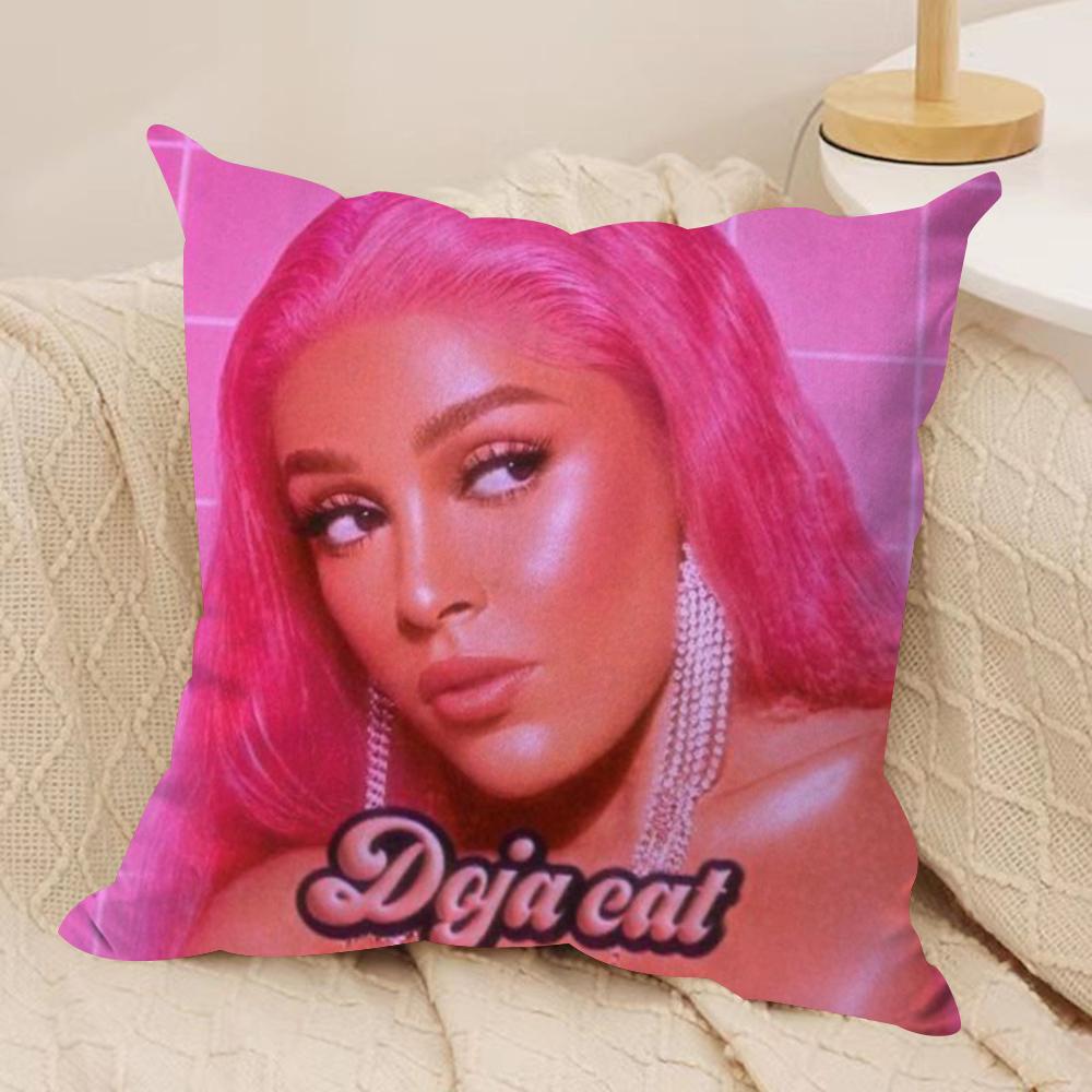 Singer DDoja CCat Cushion Cover Silky Short Plush DoubleSided Printed Pillow Case for Sofa All Seasons Home Decor Gift