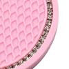 Pad Cup Holder Mat Rhinestones 2pcs Set Accessories