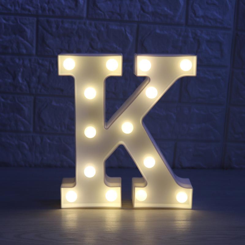 LED Marquee Letter Character Lights A - Z Alphabet Light Up Sign Decor