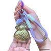 Gold Foil Treasure Pot Keyring: Attracts Wealth, Perfect Birthday Gift for Friends