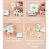 Kids Shape Dice Board Game Montessori Toys Geometric Matching Cards Memory Games Brain Thinking Social Sensory Educational Toys