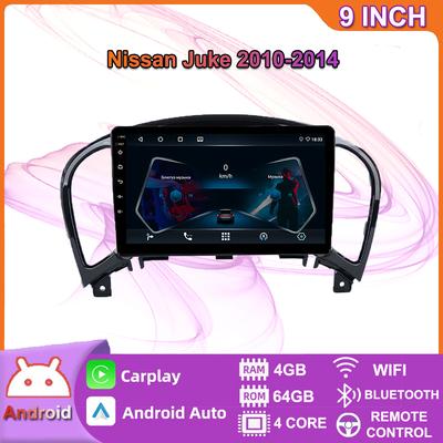 Android Autorádio Carplay Pro Nissan Juke 2010-2014 Multimediální Přehrávač Videa GPS Navigace WIFI 4+64GB