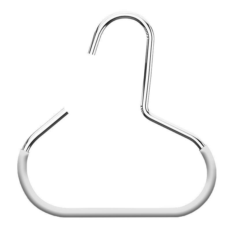 Stainless Steel S Shaped Hanging Hooks Non Slip Dipped Coating Wide Opening For Closet Organizing Hanging Bags Clothes Hats