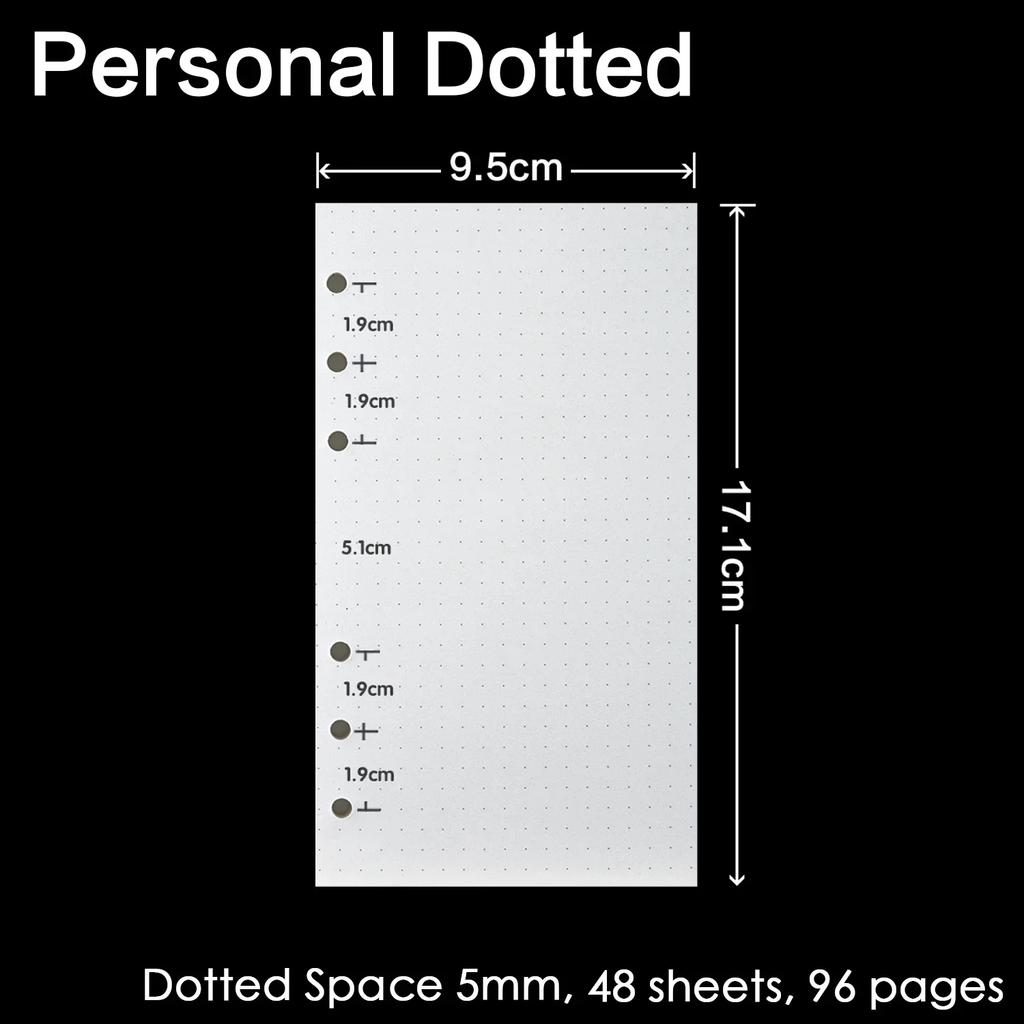 4 Pcs/ Lot High Quality Ring Binder Notebook Insert Refills 6 Holes A5 A6 A7 Personal Spiral Diary Planner Inner Core 100G Paper Quality