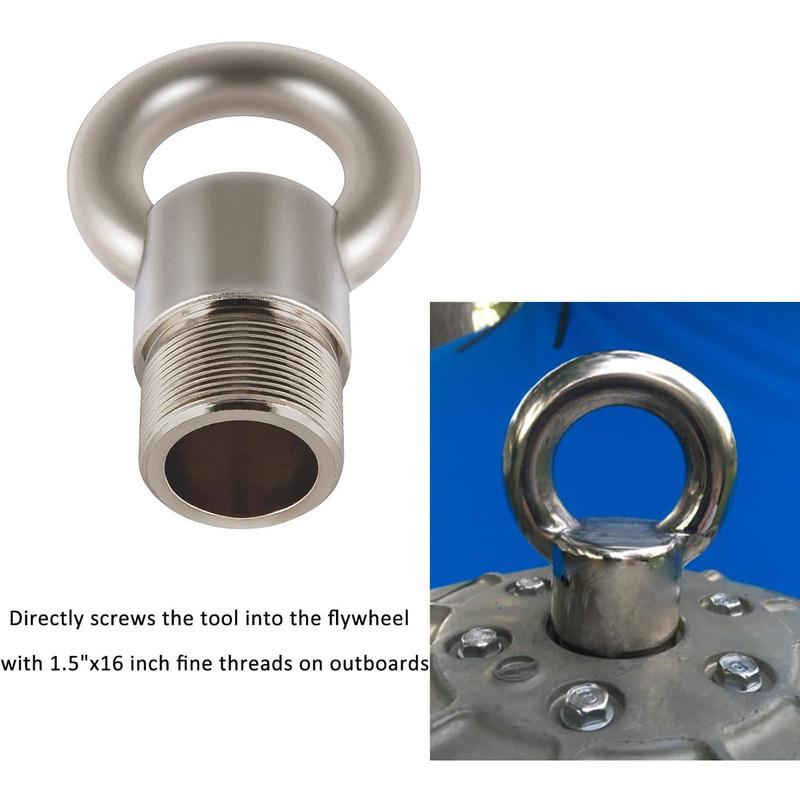 Lifting Ring Tool Replacement For MT0022 91-904551 Lifting Eye For Mercury Marine OMC with 1.5" X16 Threaded Flywheel