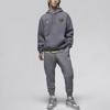 Jordan X PSG Paris Saint-Germain Co-Branded Stripe Pattern Gold Print Hoodie with Drawstring Men Hoodie Light-Graphite-Grey DV0612-014