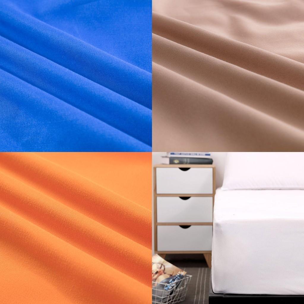 Breathable Dustproof Fitted Sheet Solid Color Mattress Protector For Ultimate Comfort