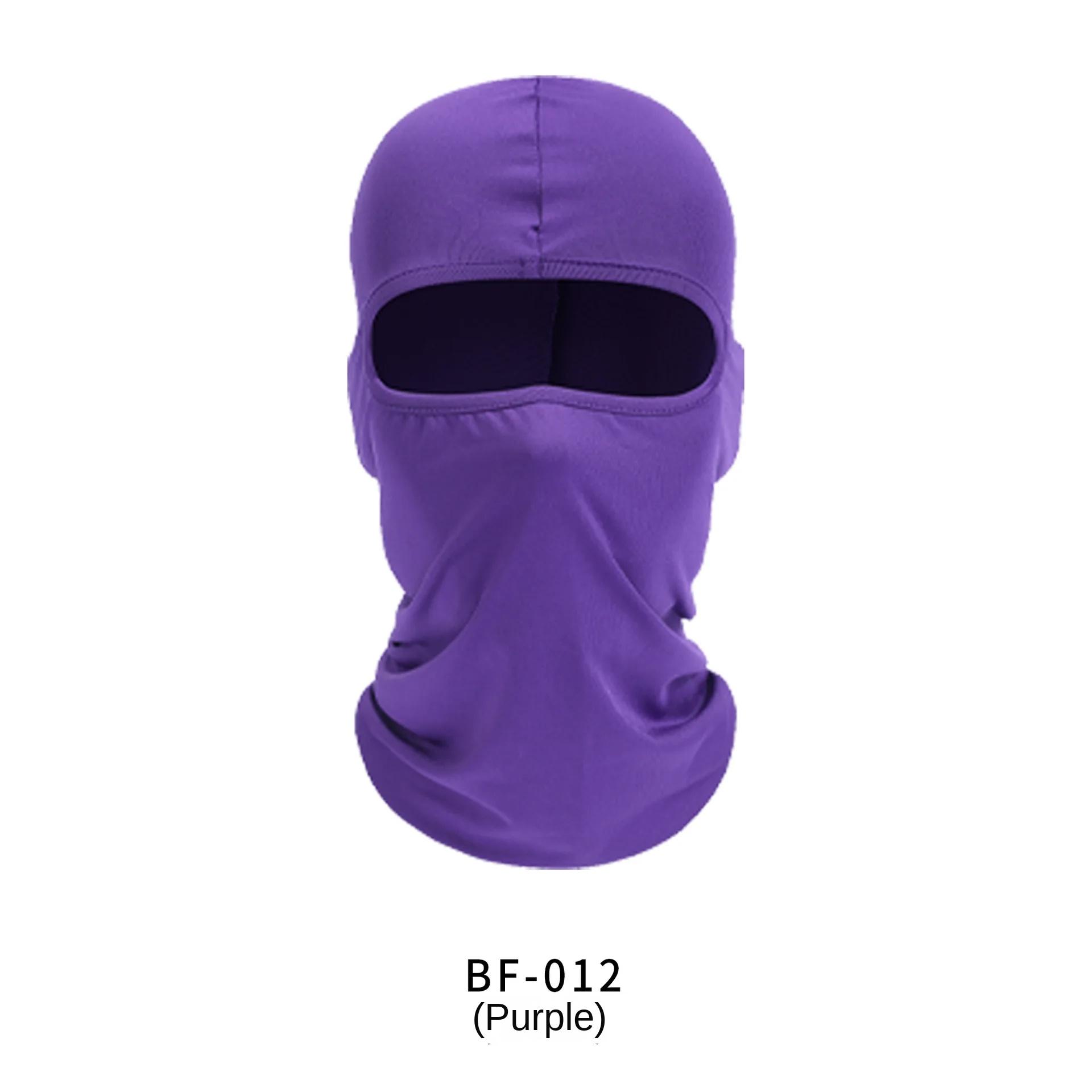 

Солнцезащитный крем для улицы, летняя мотоциклетная маска для лица, бандана, шарф, дышащая велосипедная кепка, лыжная маска, головной убор для кемпинга, велосипеда фиолетовый