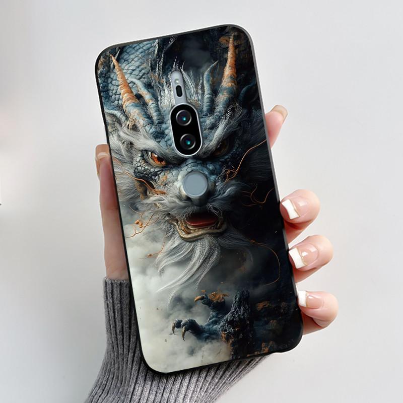 For Sony Xperia XZ2 Premium SO-04K SOV38 XZ2Premium Case Luxury Cute Cool Boys Girls Black Soft Silicone Back Cover TPU Housing