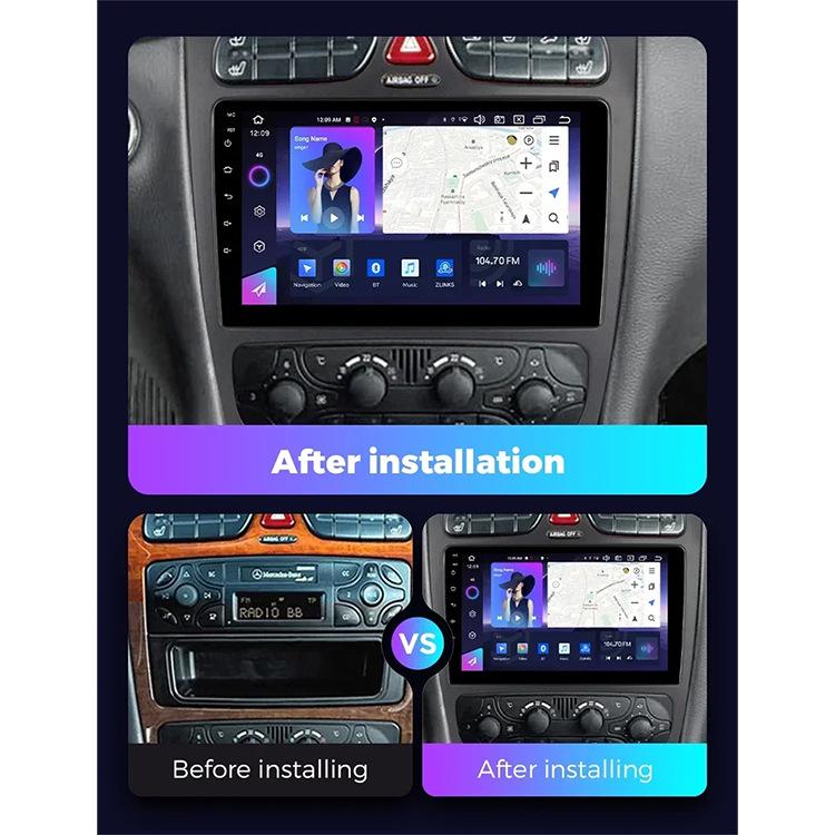 Android HD Reversing Camera with CarPlay for Mercedes-Benz C-Class W203 Navigation