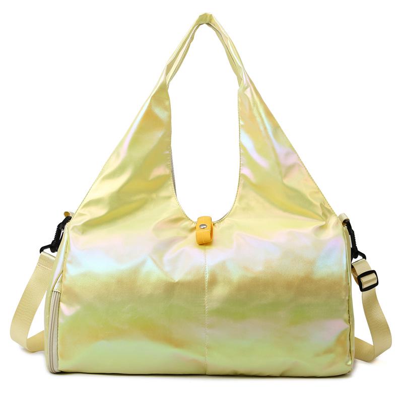 Holographic Laser Travel Bag: Wet/Dry Separation, Multifunctional Pearlescent Yoga & Fitness Luggage