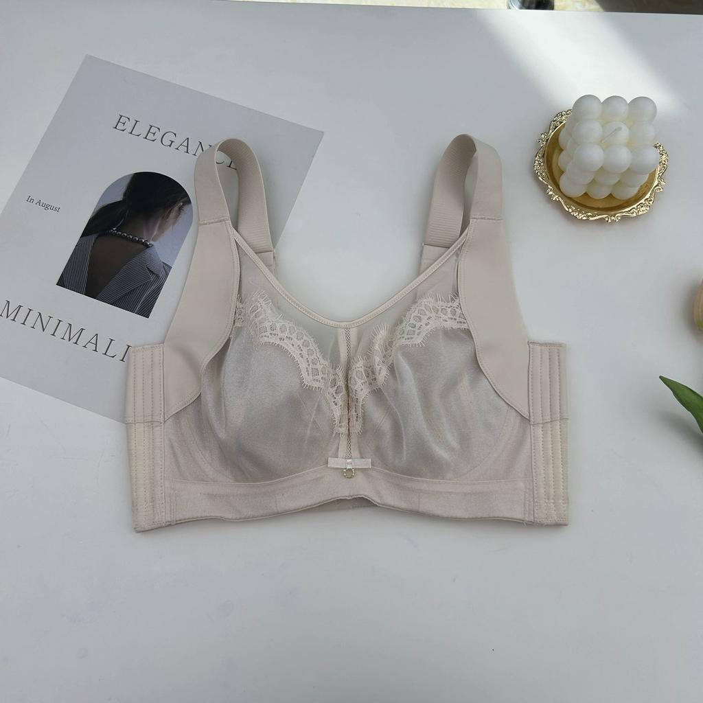 Bandeau-BH für große Brüste, der die Brüste schlanker macht, Vollschalen-Push-up-BH mit verstellbaren Trägern für seitliche Brüste und Hängebrüste