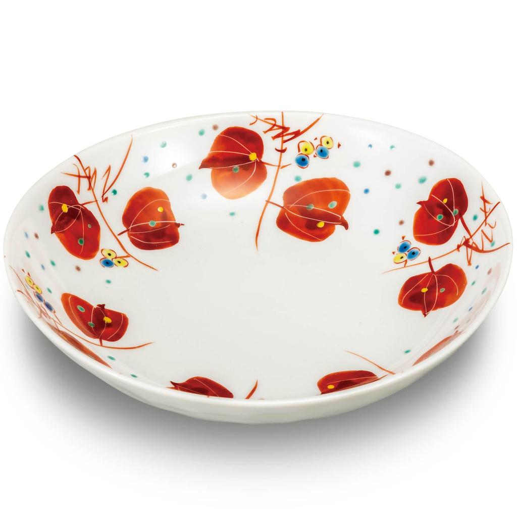 Waza no Kura: Stylish Kutani Ware Bowl, Sankirai Ceramic, High-Quality Japanese Tableware, Serving Bowl, Made in Japan