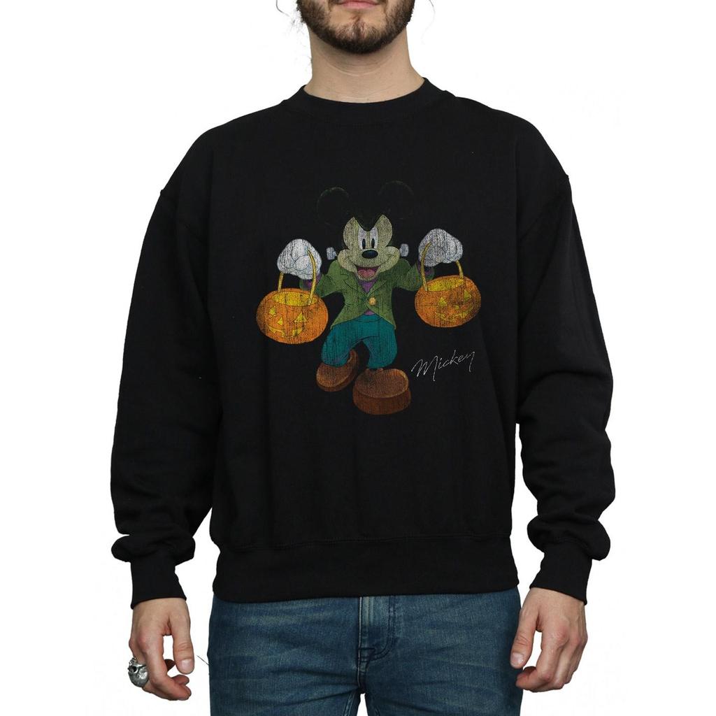 Disney Mens Frankenstein Mickey Mouse Sweatshirt