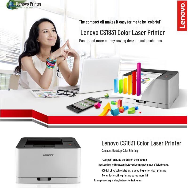 Lenovo A4 Laser Printers and Multifunction Devices CN Plug (adapter Included)