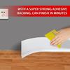 118 Inch Flexible Self-Adhesive Vinyl Wall Border Sticker Base Molding Trim Easy Installation For Home Living Room Wall Decor