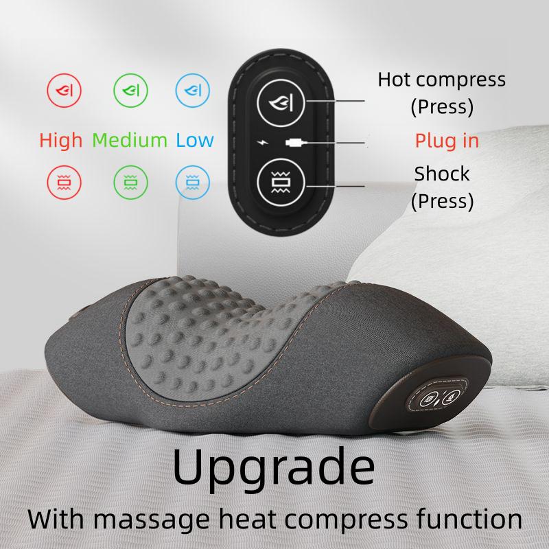 Electric Heating Lumbar Traction Massager Adjustable Vibration Waist Spine Support Back Massage Machines Masajeador Lose Weight