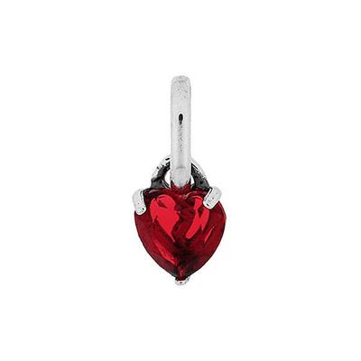 Me Broken Heart Mini Pendant and Dangle Silver Charm (P003416251)