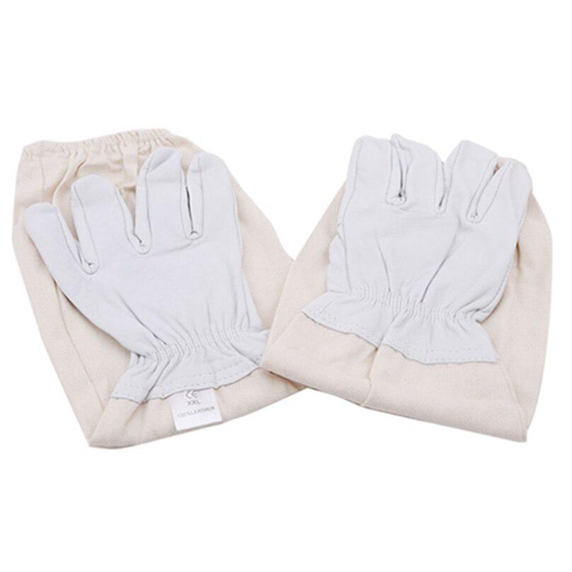 High Quality Bee Sting Protective Gloves Anti-sheepskin White Special Protection Supplies Beekeeping Tool