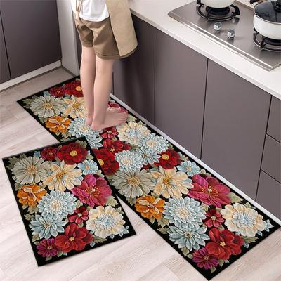 Alfombra larga de cocina para el suelo, felpudo de entrada del hogar, decoración para sala de estar, mesita de noche, pasillo, balcón, baño, alfombra antideslizante
