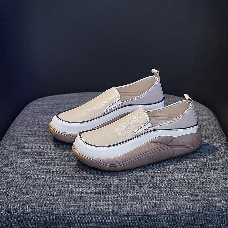Mode Skor för Kvinnor Nyheter Hösten 2025 Mode Sport Flats Bekväma Gåskor Damsneakers Vulkaniserade Skor Loafers