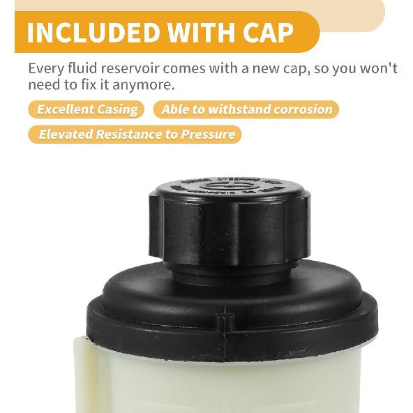 Stuurbekrachtigingsreservoir - Nr. 30680756 Auto Automoetieve Stuurbekrachtigingstank - voor Volvo S80 2007-2014 Plastic Beige - 1 Stuks