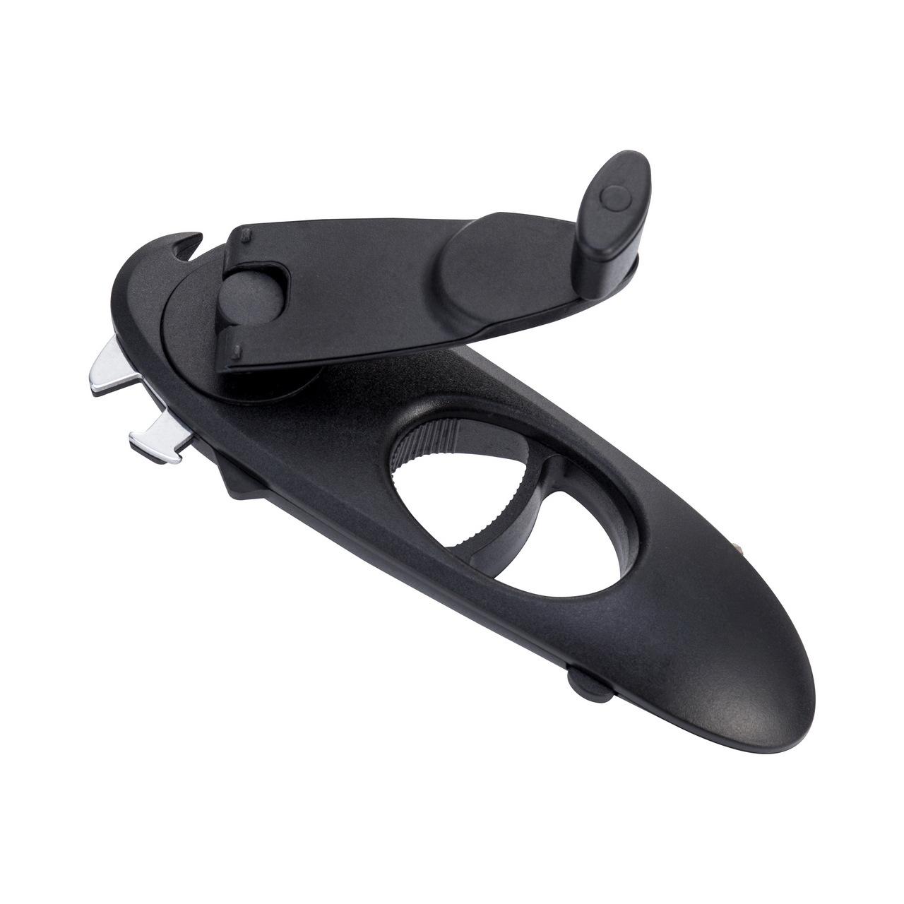 

1 шт. Креативный многофункциональный консервный нож 8-в-1 из нержавеющей стали, кухонный гаджет чёрный