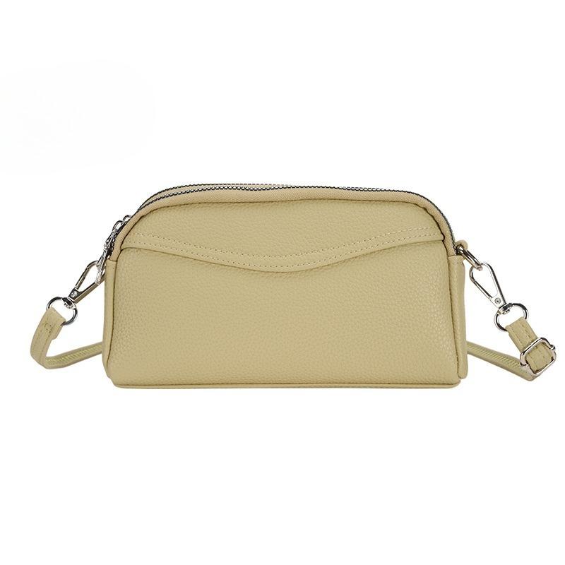 New Retro Women Bag - Two Compartment Zipper Crossbody Phone Purse Versatile Handheld Shoulder Bag for Casual Style