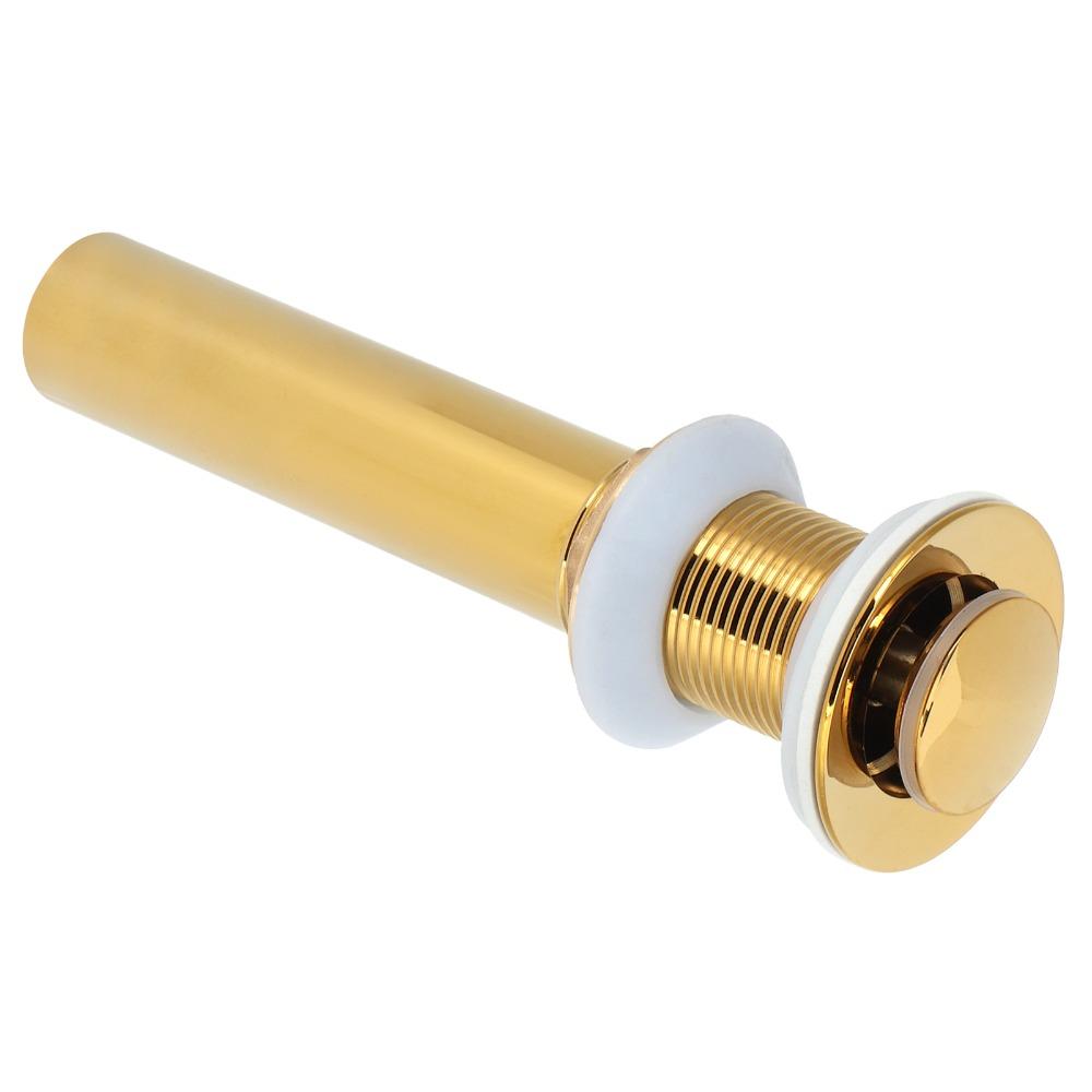 Push Bounce Basin Drain Stopper Gold Drain Stopper Anti Clog Sink Drain  Home Bathroom