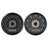 ELING 85mm Universeller GPS-Tachometer 0-160MPH 220km/h + Drehzahlmesser 0-8000RPM mit Rot Gelber Hintergrundbeleuchtung für Auto LKW Boot 9-32V