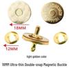 Ultra-Thin 18mm Magnetic Snap Button, Luggage Rivet, 14mm Magnetic Buckle