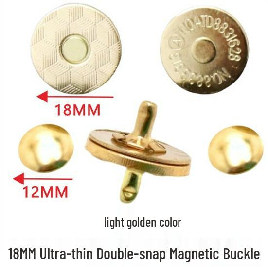 Ultra-Thin 18mm Magnetic Snap Button, Luggage Rivet, 14mm Magnetic Buckle