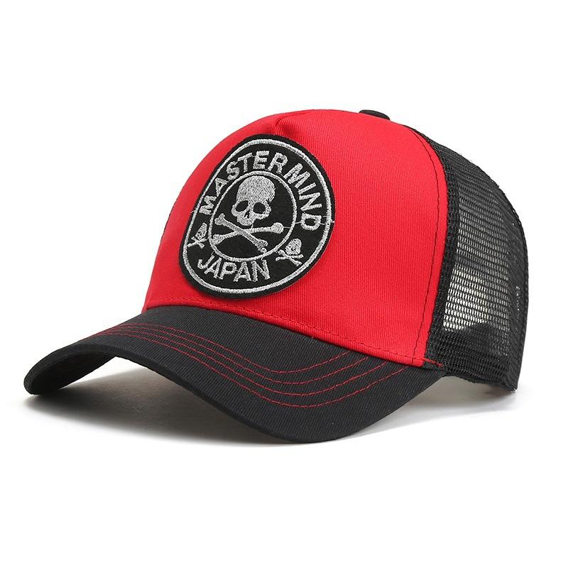 Embroidered cap Men's high-top mesh baseball cap Women's enlarged deepened hat Summer breathable driver's hat