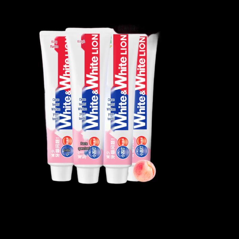 Lion White&White Baking Soda Peach Toothpaste