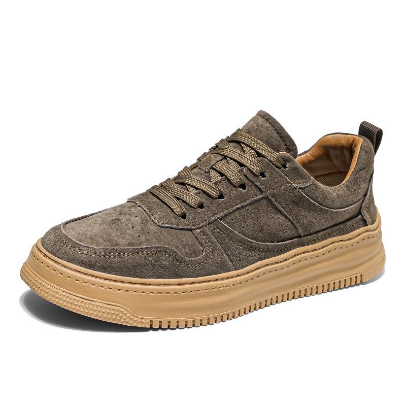 

Trendy brand advanced sense breathable casual board shoes fashionable versatile platform little white men s shoes light and comfortable sports running 44 хакі