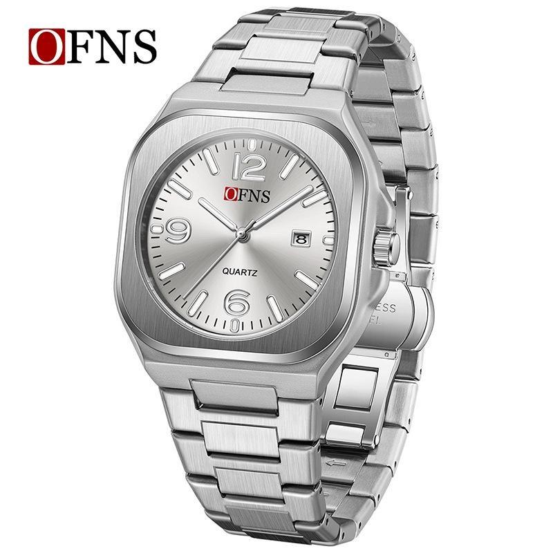 Luxury Man Square Watch Date Waterproof Luminous Men Wristwatch Stainless Steel Men's Quartz Watches Relogios Masculino