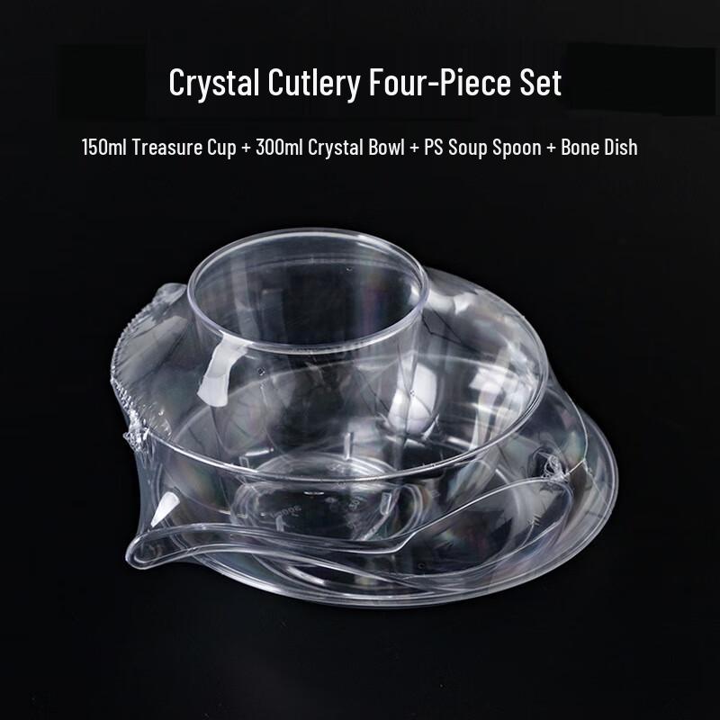 

Hexinyue Disposable Crystal Tableware Set