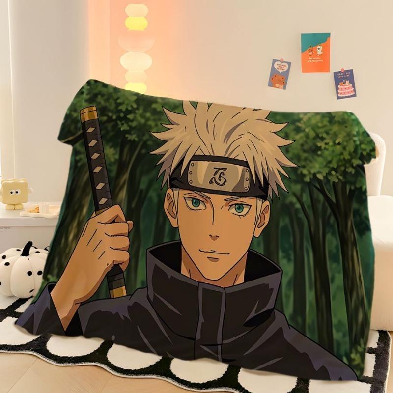 Cool Jujutsu Kaisen Gojo Satoru creative anime cartoon printed pattern fashion personality soft skin-friendly flannel blanket