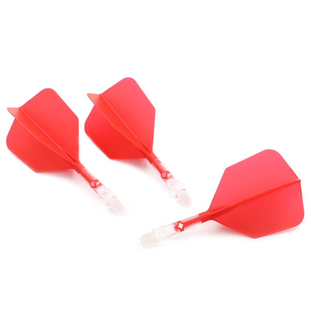CUESOUL Integrated Flight and Shaft System Big Wing Shape Red White Ice Shaft CS-AK572S