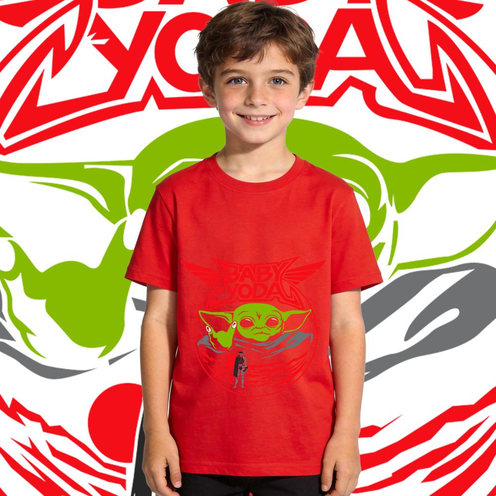 Kids Star Wars Yoda Baby T Shirt Boys Casual Print Tee Toddler Short Sleeve Summer Top Child Fashion Clothes