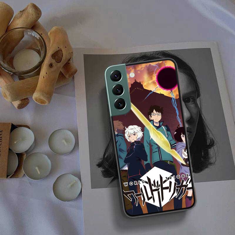 World Trigger Kuga Yuma Etui na telefon Samsung A02 A03 A03S A04 A04S Galaxy A55 A35 A25 A15 S10 Lite A9 A8 A7 A6 Plus A90 A80 Co
