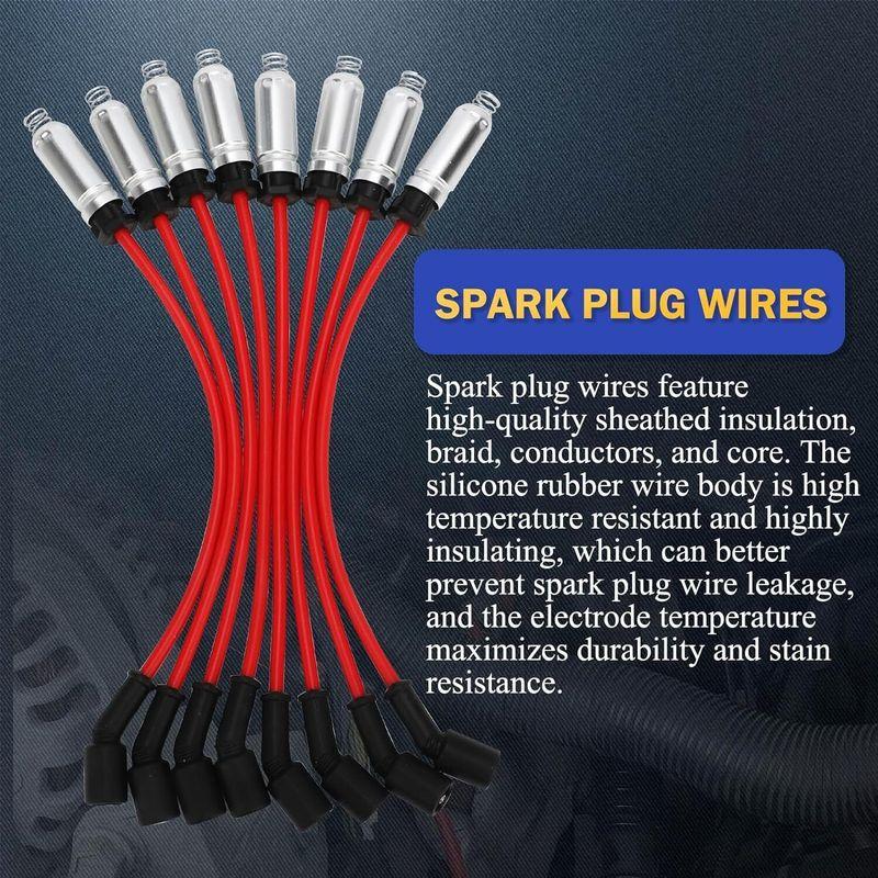 8 X 48322 Spark Plug Wires Set Performance For CHEVY GMC LS1 VORTEC 4.8 5.3 6.0L