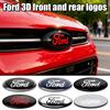 12.5-22.5cm ABS Chrome 3D Car Front Grill Emblem Hood Decal For Focus Kuga Ranger Mondeo Fiesta S-MAX Auto Badge Luxury Pro