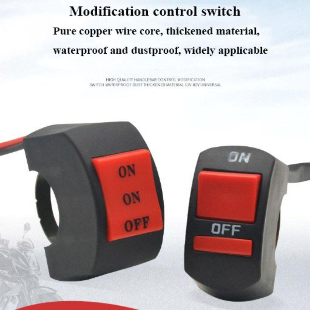 Plastic Handlebar Switch 2 Styles LED Headlight Modification  Electric Bike Accessories