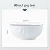 ZISIZ Black Line Yamada Series 8-inch Soup Bowl (Set of 2)