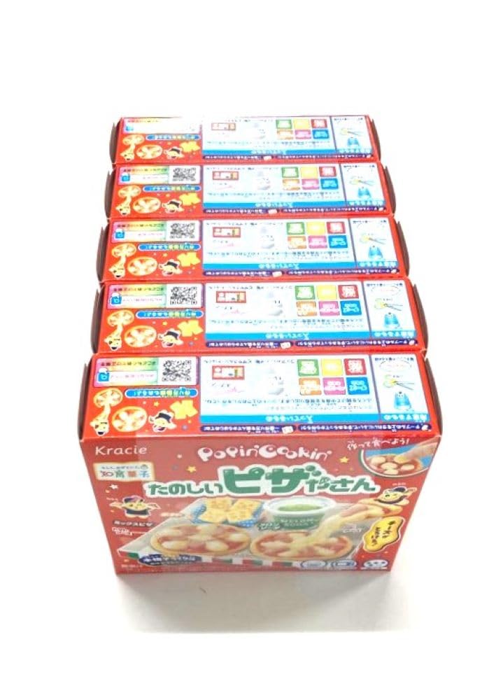 Kraciefoods Fun Pizza Shop Educational Toy of Popin' Cookin' Candy/Food [Boxed/Set 5]