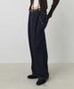 CITYBREEZE [Select Length] Non-Faded Tuck Wide Denim Pants_Indigo
