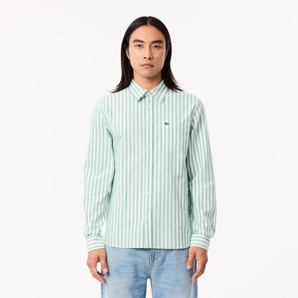 [lacoste] Мужская рубашка в оксфордскую полоску CH7549-54NJK1 40